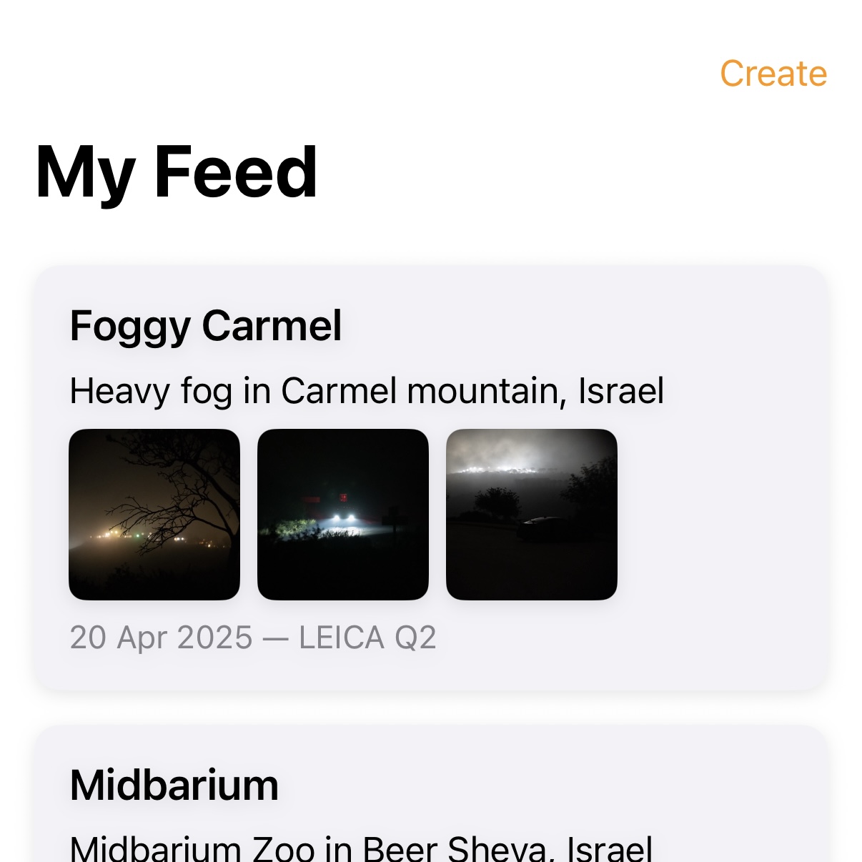 Miroli app screenshot 1